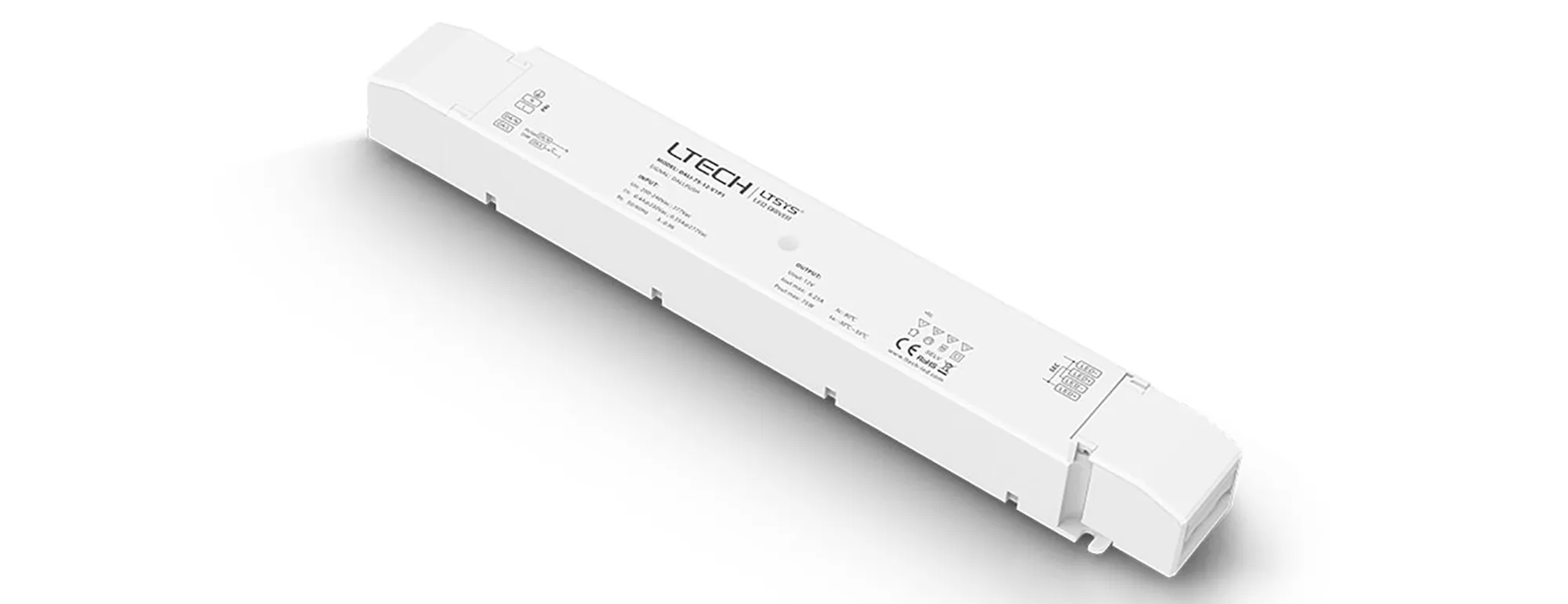 LM-100-24-G1D2  DALI/Push DIM, 0-100% Dim, CV 100W, 24Vdc 4.17A, 200-240Vac, IP20, 5yrs Warranty.
